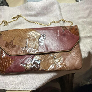 Carlo Fiori envelope purse with chain strap